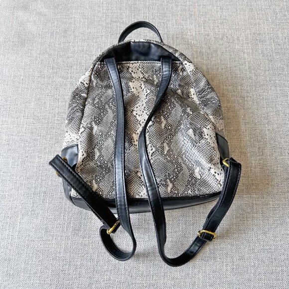 Fossil Felicity Faux Leather Backpack Python Snake print - Picture 4 of 12